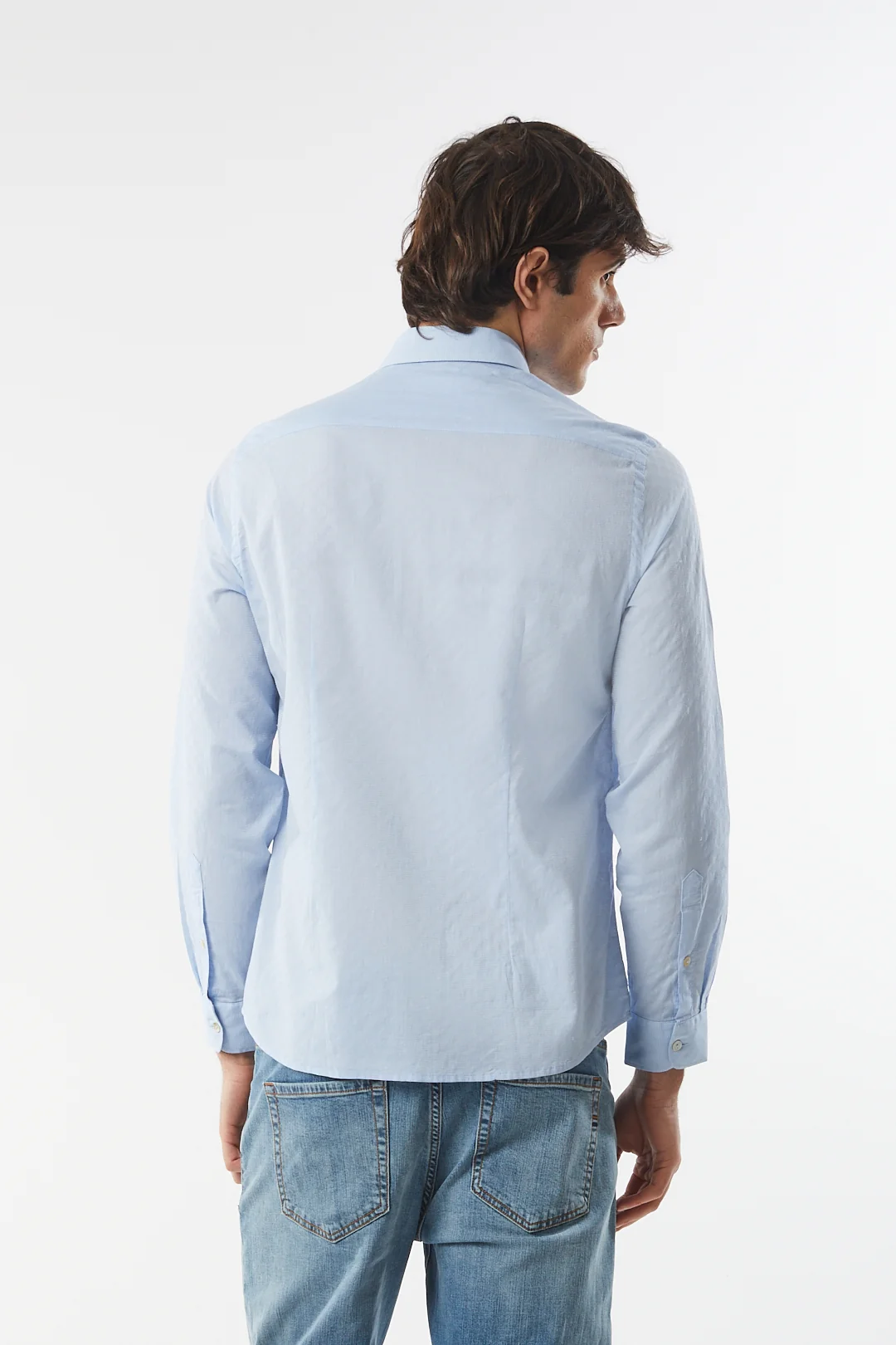 Camicia regular fit con micro trama - Image 4