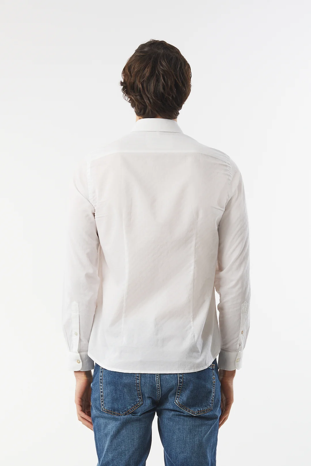 Camicia regular fit con micro trama - Image 9