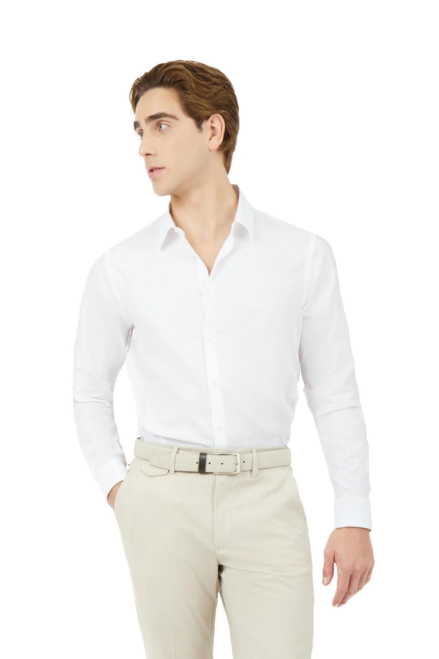 Camicia comfort fit Dobby
