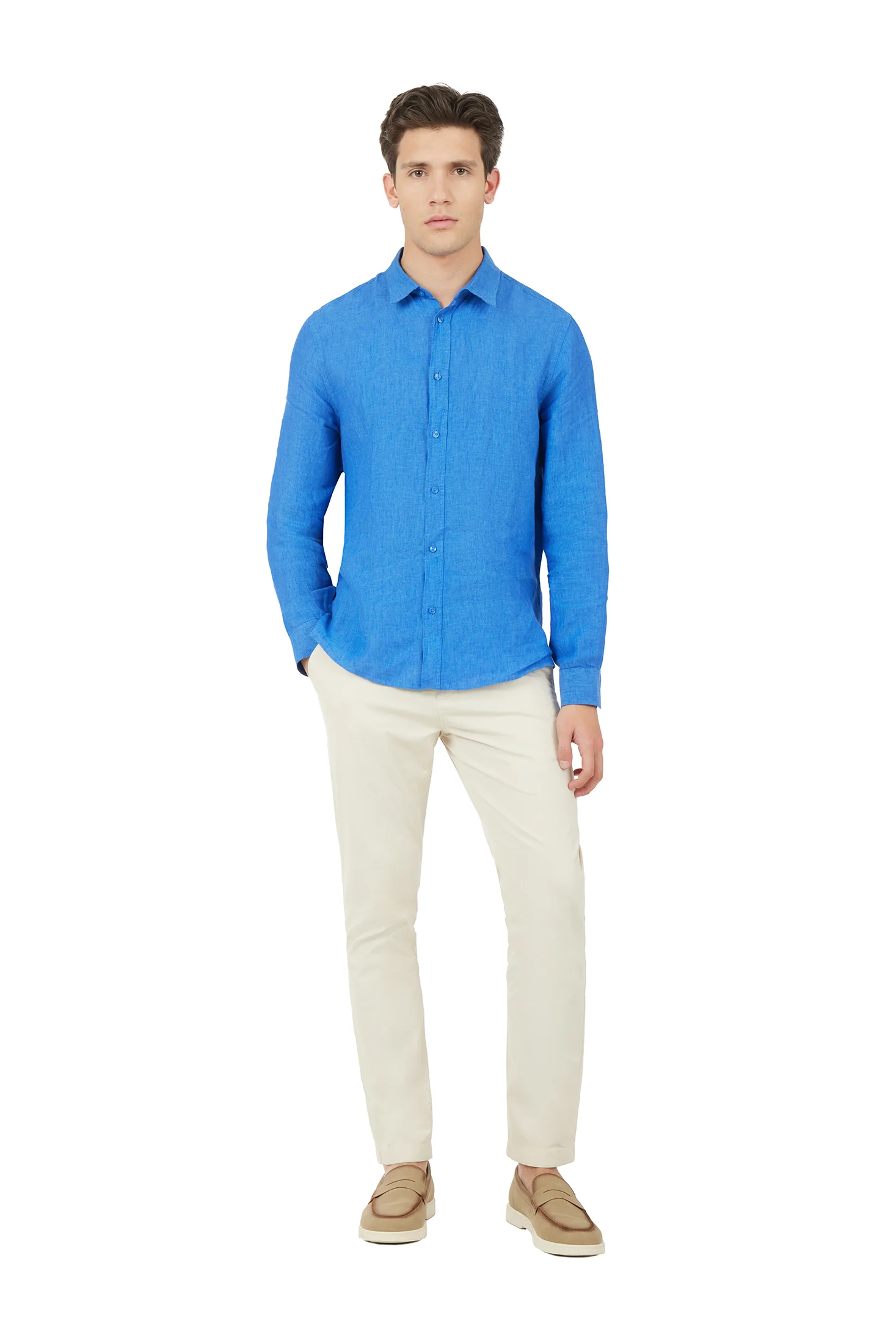 Camicia comfort fit in lino - Image 14