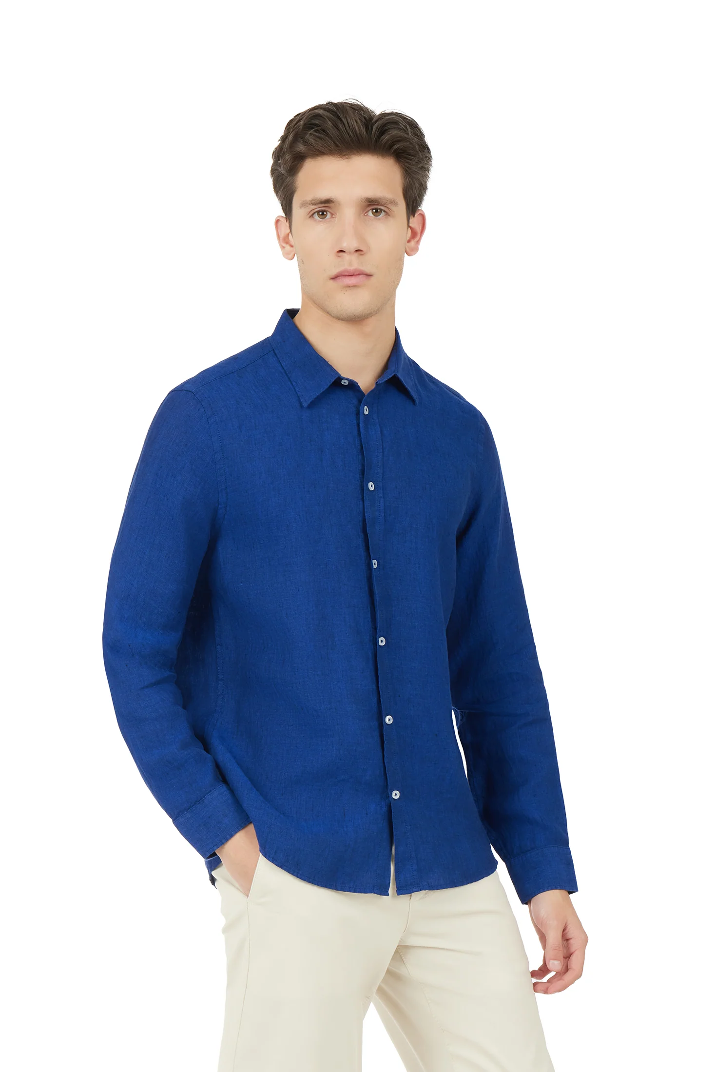 Camicia comfort fit in lino - Image 16