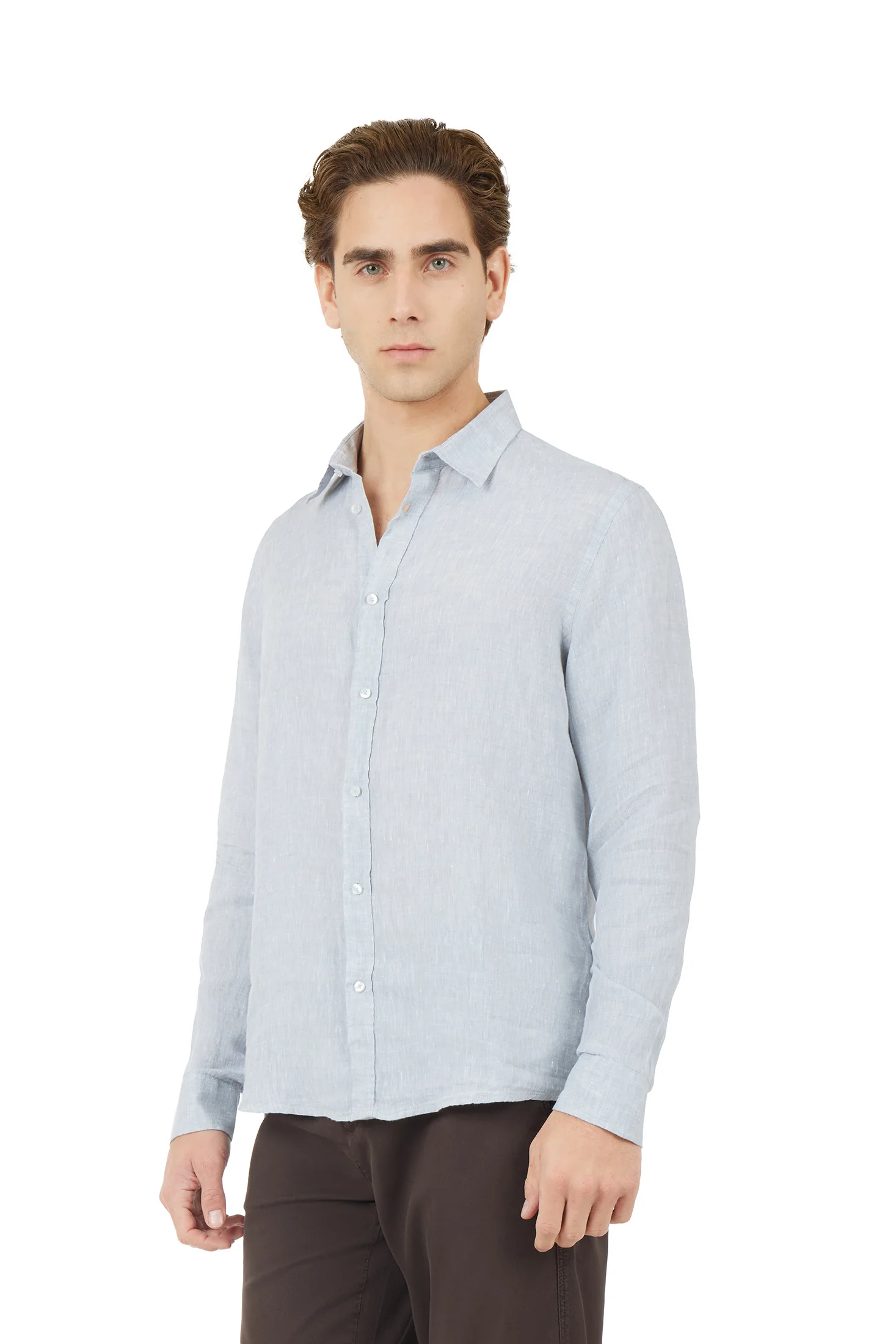 Camicia comfort fit in lino - Image 24