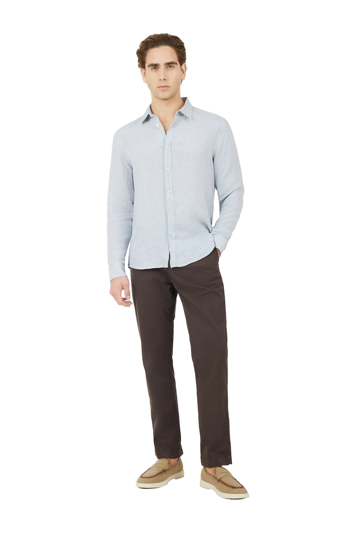 Camicia comfort fit in lino - Image 25