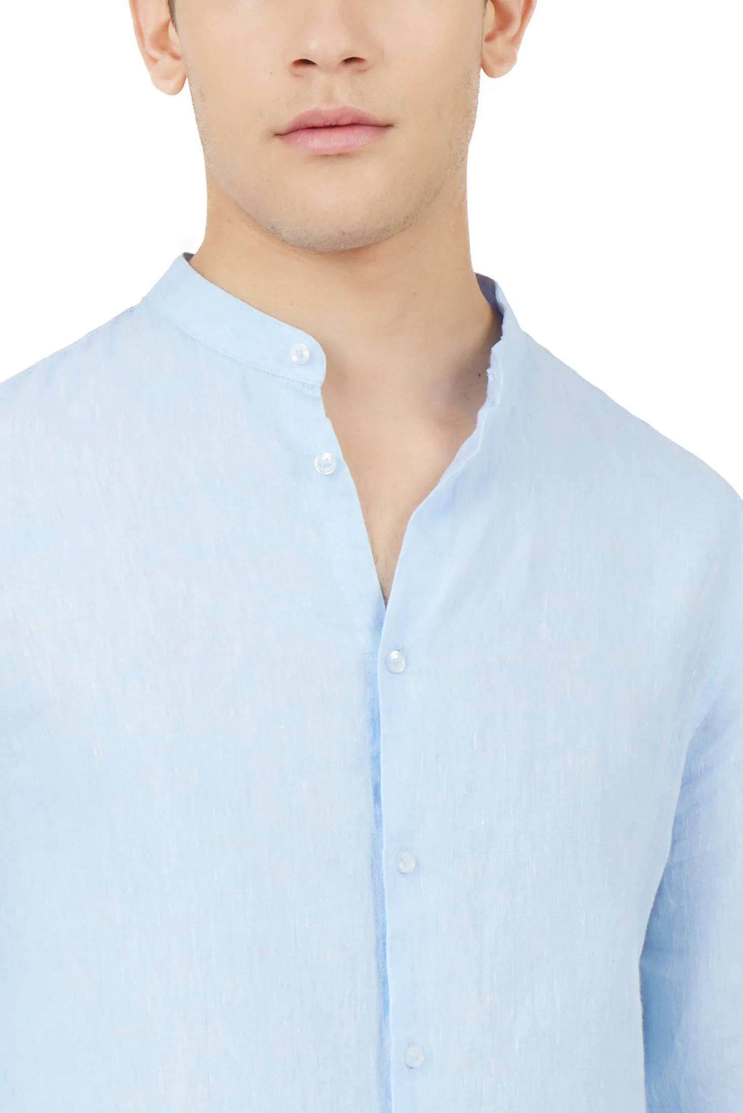 Camicia comfort fit coreana in lino - Image 14