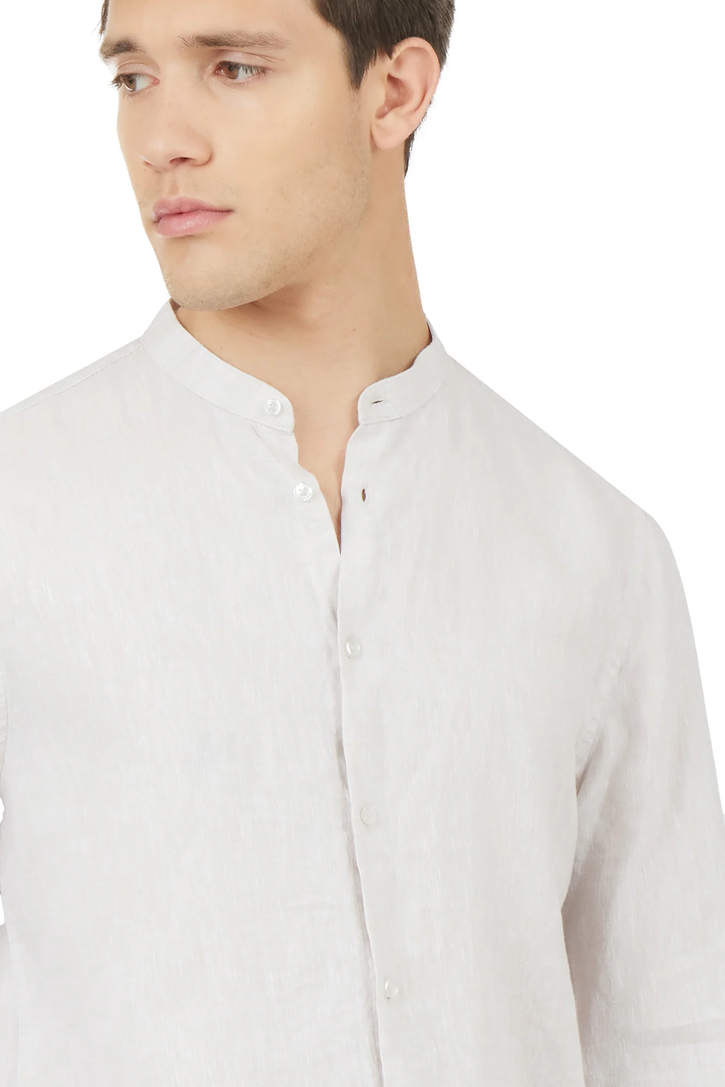 Camicia comfort fit coreana in lino - Image 24