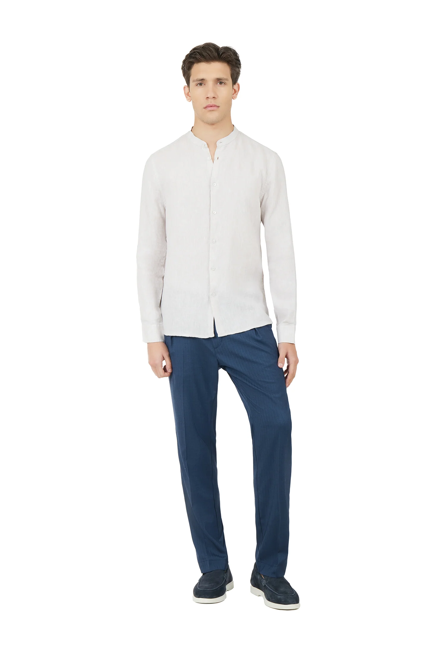 Camicia comfort fit coreana in lino - Image 25