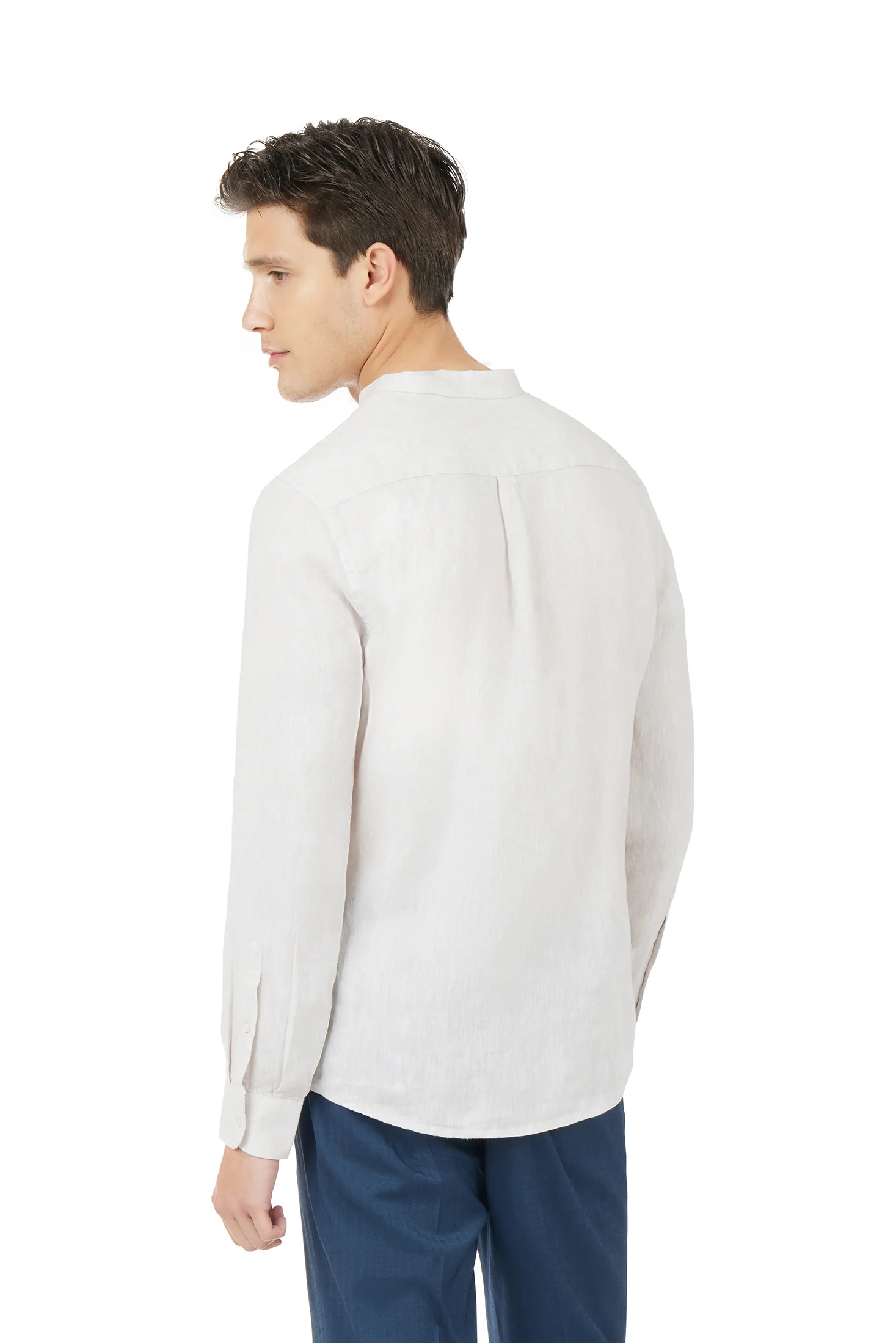 Camicia comfort fit coreana in lino - Image 26