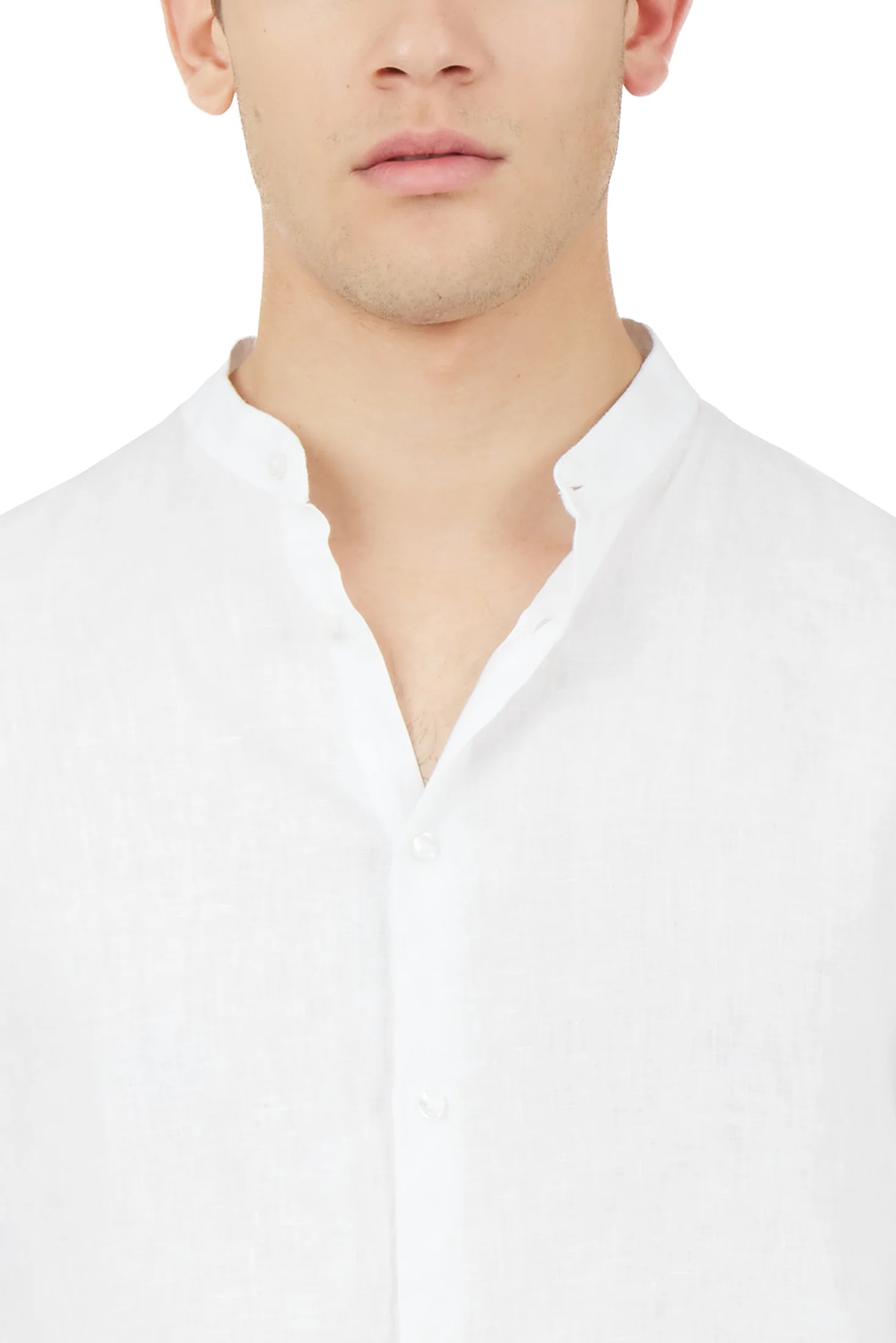 Camicia comfort fit coreana in lino - Image 8