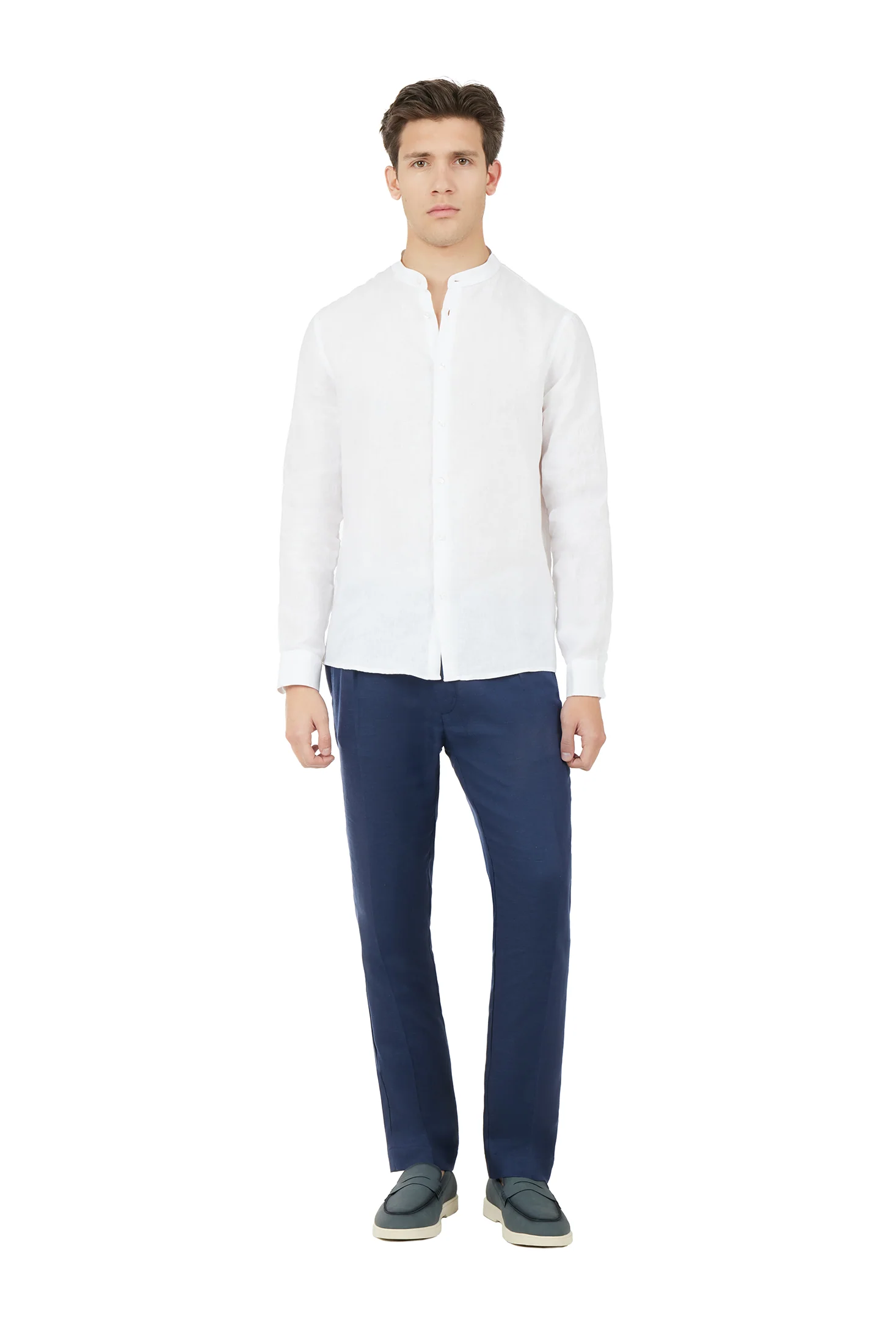 Camicia comfort fit coreana in lino - Image 9