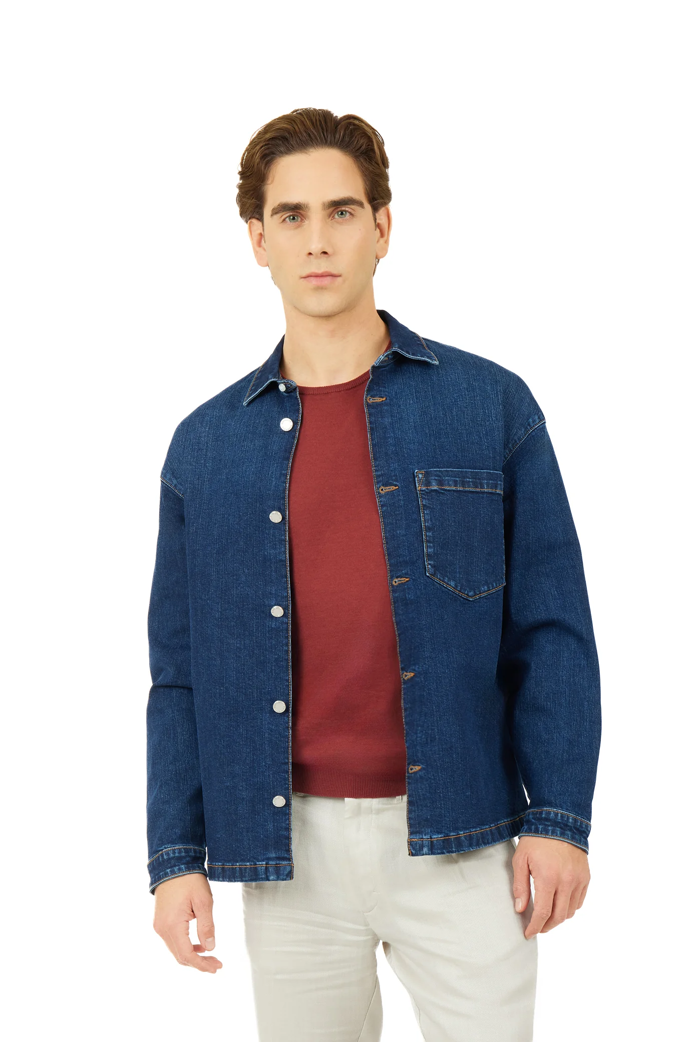 Overshirt comfort fit denim - Image 3