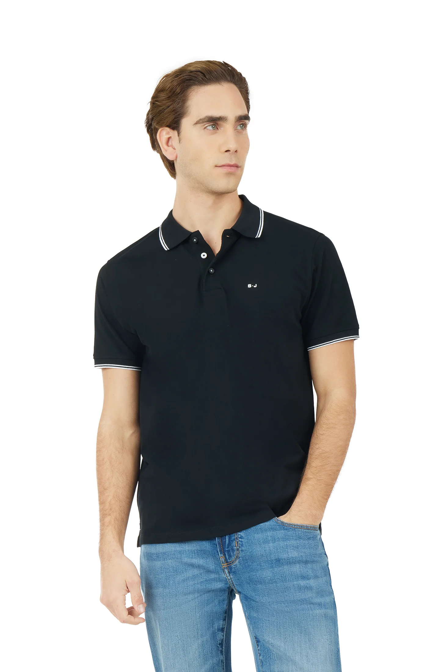 Polo con dettagli a contrasto - Image 16