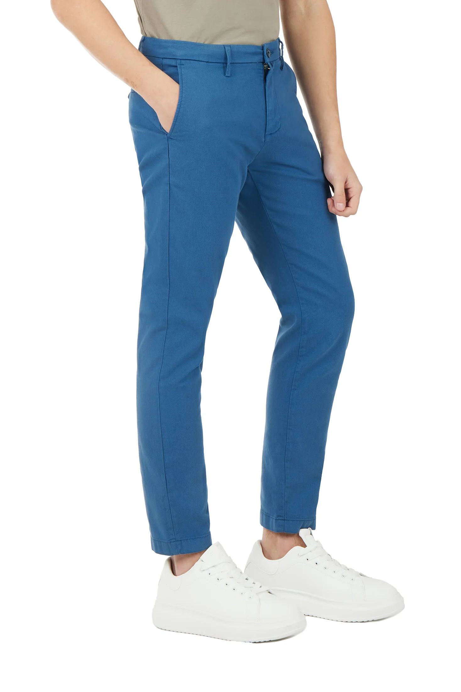Pantaloni chinos slim fit dobby tinto filo - Image 7