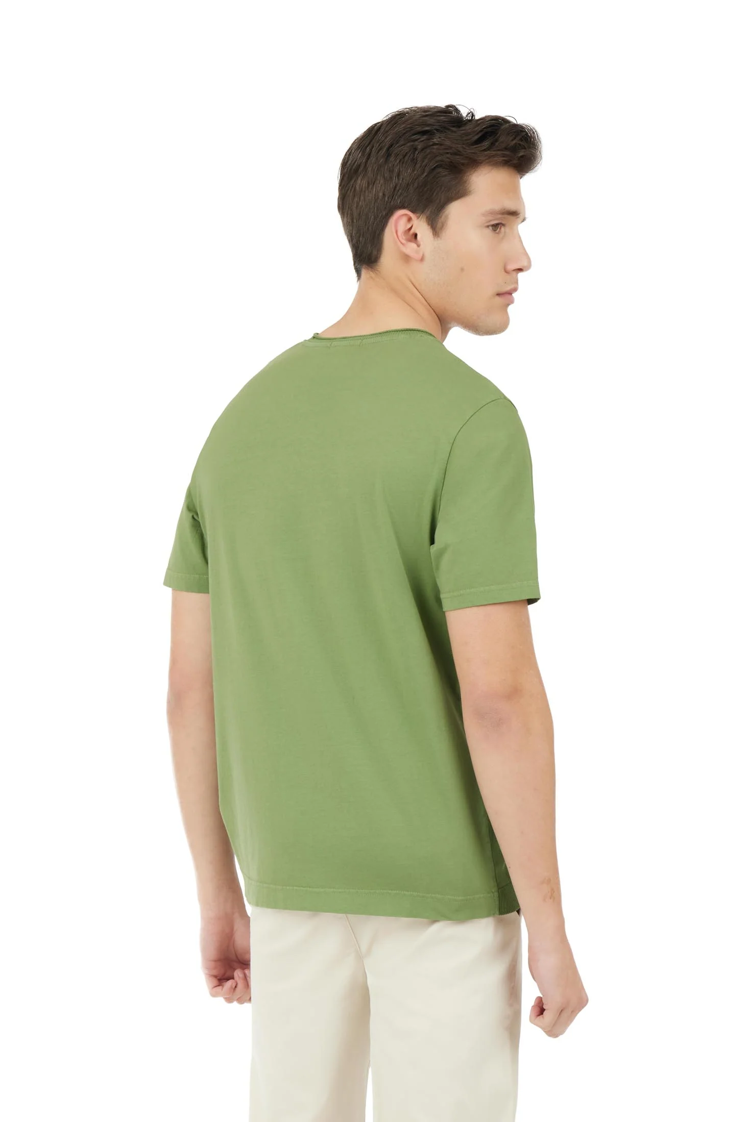 T-shirt in maglia con dettagli taglio vivo - Image 4